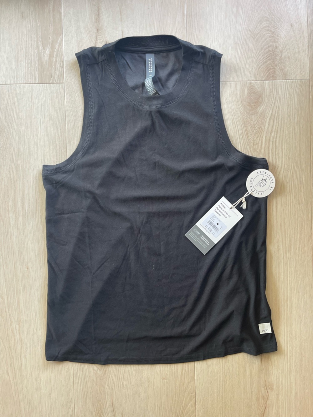 Vuori Black Muscle Tank Top